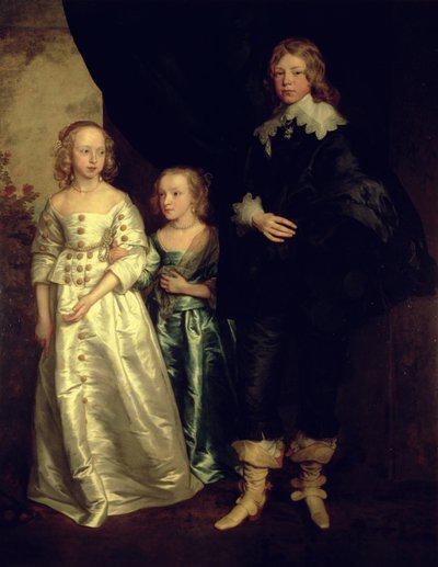 Los hijos de Thomas Wentworth, primer conde de Strafford, siglo XVII de Anthony van Dyck